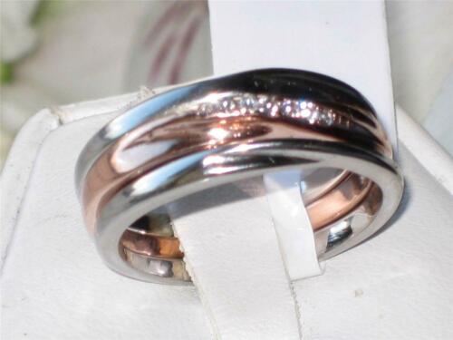 Jewellery Kingdom Ladies Wedding Band Stacking Cubic Zirconia 3 Pieces Ring (Gold) Secondary image
