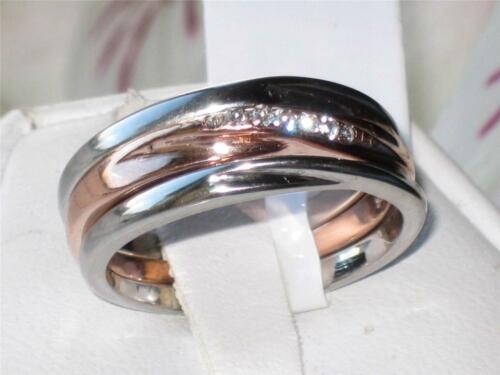 Jewellery Kingdom Ladies Wedding Band Stacking Cubic Zirconia 3 Pieces Ring (Rose Gold) - Rings - British D'sire