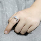 Jewellery Kingdom Ladies Wedding Engagement 2.50 Carat Bands Solitaire Rhodium Ring Set (Silver) - Jewelry Rings - British D'sire