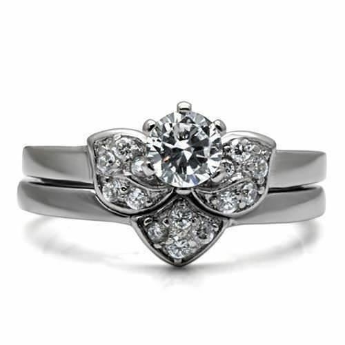 Jewellery Kingdom Ladies Wedding Engagement Solitaire Set Cz Stainless Steel Ring Secondary image