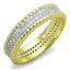 Jewellery Kingdom Ladies Wedding Two Tone 5mm Sterling Silver Ring (Gold) - Engagement Rings - British D'sire