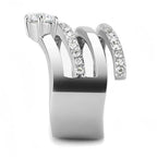 Jewellery Kingdom Ladies Wide Band Solitaire Ring (Silver) - Rings - British D'sire