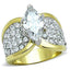 Jewellery Kingdom Marquise 4 Carat Cz Steel Ladies 18kt Sparkling All Sizes Ring (Gold) - Jewelry Rings - British D'sire
