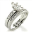 Jewellery Kingdom Marquise Engagement Set Wedding Band 2 Carat Cz Stainless Steel Ring (Silver) - Jewelry Rings - British D'sire