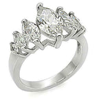 Jewellery Kingdom Marquise Ladies Cubic Zirconia Anniversary Ring (Silver) - Jewelry Rings - British D'sire