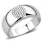 Jewellery Kingdom Mens 8mm Band Stainless Steel Cubic Zirconia Thumb Pinky Signet Ring - Jewelry Rings - British D'sire