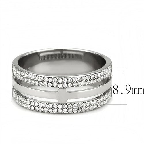 Jewellery Kingdom Mens Cross Ring 9mm Band Silver Cz Stainless Steel Thumb Classy Wedding - Jewelry Rings - British D'sire