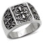 Jewellery Kingdom Mens Cross Ring Stainless Steel Pinky Signet No Stone Handmade Mans - Jewelry Rings - British D'sire