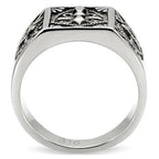 Jewellery Kingdom Mens Cross Ring Stainless Steel Pinky Signet No Stone Handmade Mans - Jewelry Rings - British D'sire