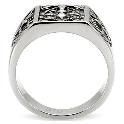 Jewellery Kingdom Mens Cross Ring Stainless Steel Pinky Signet No Stone Handmade Mans - Jewelry Rings - British D'sire