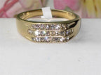 Jewellery Kingdom Mens Cubic Zirconia Pinky Signet Steel Ring (Gold) - Jewelry Rings - British D'sire