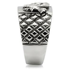 Jewellery Kingdom Mens Eagle Ring Signet Pinky Silver Stainless Steel No Stone No Tarnish - Jewelry Rings - British D'sire