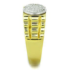 Jewellery Kingdom Mens Gold Signet Pinky Sterling Silver 18kt Stamped Clear Ring - Jewelry Rings - British D'sire