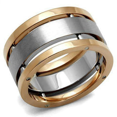 Jewellery Kingdom Mens Handmade Wedding Thumb Screw Band 12mm Ring (Gold) - Rings - British D'sire