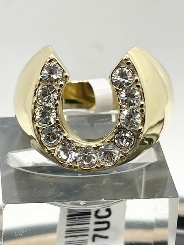 Jewellery Kingdom Details about Mens gold horseshoe ring signet pinky ...