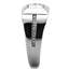 Jewellery Kingdom Mens Pinky Ring Signet Square Princess Cut Silver Cz Stainless Steel - Jewelry Rings - British D'sire