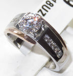 Jewellery Kingdom Mens Pinky Ring Solitaire Rose Gold Stainless Steel Signet Ring - Jewelry Rings - British D'sire