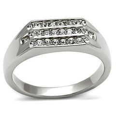 Jewellery Kingdom Mens Pinky Signet Band 1.5K Stainless Steel Ring (Silver) - Rings - British D'sire