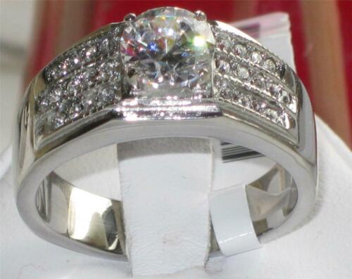 Jewellery Kingdom Mens Pinky Signet Cubic Zirconia 3 Carat Stainless Steel No Tarnish Ring - Jewelry Rings - British D'sire Main image