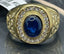 Jewellery Kingdom Mens Sapphire Simulated Diamonds Signet Pinky Steel Oval Sz Gold Ring (Blue) - Jewelry Rings - British D'sire