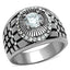 Jewellery Kingdom Mens Signet 2ct Simulated Diamonds Stainless Steel Pinky All Sizes Ring - Jewelry Rings - British D'sire