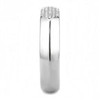 Jewellery Kingdom Mens Signet Pinky Cz Stainless Steel Sparkling No Tarnish Ring (Silver) - Jewelry Rings - British D'sire