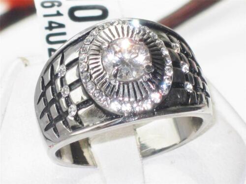 Jewellery Kingdom Mens Signet Stainless Steel 2ct Pinky Oval Stamped Ring (Silver) - Jewelry Rings - British D'sire Main image