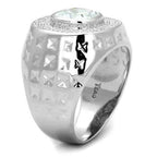 Jewellery Kingdom Mens Silver Signet Pinky Sterling Silver 5 Carat Cushion Cut Ring - Jewelry Rings - British D'sire