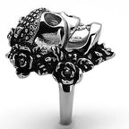 Jewellery Kingdom Mens Skull Band Biker Thumb Signet Pinky Stainless Steel Ring (Silver) - Jewelry Rings - British D'sire