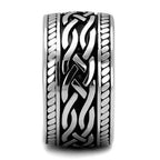 Jewellery Kingdom Mens Wedding Pinky Signet Thumb Band 11mm Stainless Steel Ring (Black) - Engagement Rings - British D'sire