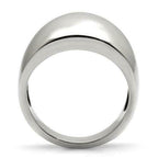 Jewellery Kingdom No Stone Dome Stainless Steel Chunky Highly Polished Ladies Ring (Silver) - Jewelry Rings - British D'sire
