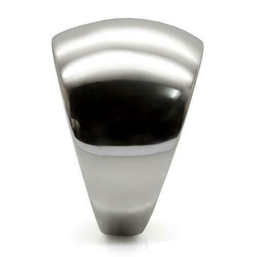 Jewellery Kingdom No Stone Dome Stainless Steel Chunky Highly Polished Ladies Ring (Silver) - Jewelry Rings - British D'sire