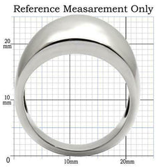 Jewellery Kingdom No Stone Dome Stainless Steel Chunky Highly Polished Ladies Ring (Silver) - Jewelry Rings - British D'sire