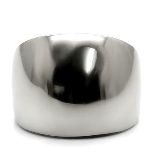 Jewellery Kingdom No Stone Dome Stainless Steel Chunky Highly Polished Ladies Ring (Silver) - Jewelry Rings - British D'sire