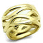 Jewellery Kingdom No Stone Setting Flat 18KT Stainless Steel  Ladies Ring Band (Gold) - Rings - British D'sire