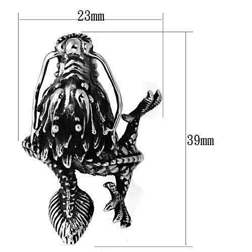 Jewellery Kingdom No Stone Stainless Steel Detailed Biker Goth Ladies Dragon Ring (Silver) - Jewelry Rings - British D'sire