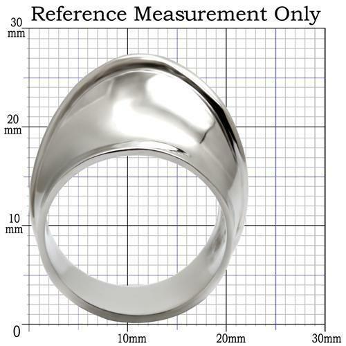 Jewellery Kingdom No Stone Wide Silver Contemporary Designer Ladies Stainless Steel Ring Secondary image
