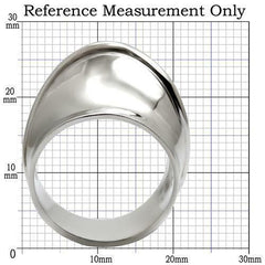 Jewellery Kingdom No Stone Wide Silver Contemporary Designer Ladies Stainless Steel Ring - Rings - British D'sire