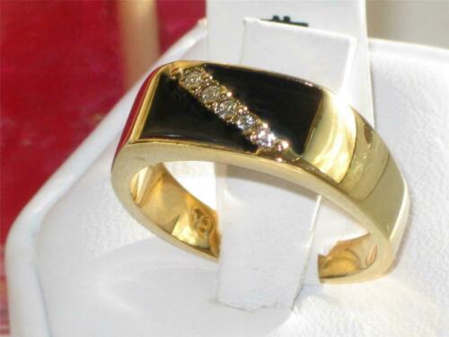 Jewellery Kingdom Onyx Signet Pinky 18kt Steel Black Cubic Zirconia Classy Mens Gold Ring - Jewelry Rings - British D'sire
