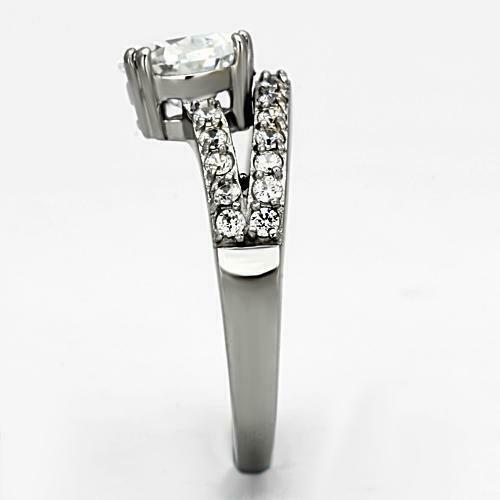 Jewellery Kingdom Pear Engagement Arrow Head Stainless Steel Accents Simulated Diamonds Ring - Jewelry Rings - British D'sire