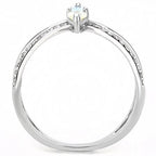 Jewellery Kingdom Pear Ladies Blue Topaz Citrine Cz1 Carat Stainless Steel Ring (Silver) - Jewelry Rings - British D'sire