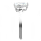 Jewellery Kingdom Pear Solitaire Cubic Zirconia Sainless Steel 25ct Ladies Engagement Ring (Clear) - Jewelry Rings - British D'sire