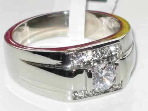 Jewellery Kingdom Pinky Signet Stainless Steel Silver Realistic Mens Cubic Zirconia Ring Secondary image