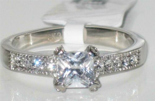Jewellery Kingdom Princess Cubic Zirconia Stainless Steel 1.5ct Elegant Engagement Ring - Engagement Rings - British D'sire Main image