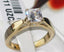 Jewellery Kingdom Princess Cut Solitaire Simulated Diamond Engagement Steel 18kt Ring (Gold) - Jewelry Rings - British D'sire