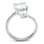 Jewellery Kingdom Princess Ladies 2ct Cz Sterling Silver 925 Pretty Square Ring (Silver) - Jewelry Rings - British D'sire