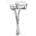 Jewellery Kingdom Princess Ladies 2ct Cz Sterling Silver 925 Pretty Square Ring (Silver) - Jewelry Rings - British D'sire