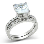 Jewellery Kingdom Princess Set Wedding Engagement Cz 2pcs 3 Carat Band Ladies Sparkling Ring - Jewelry Rings - British D'sire