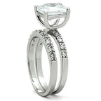 Jewellery Kingdom Princess Set Wedding Engagement Cz 2pcs 3 Carat Band Ladies Sparkling Ring - Jewelry Rings - British D'sire