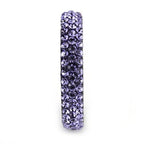 Jewellery Kingdom Purple Full Eternity Cz 4mm Stainless Steel Tanzanite Stacking Band Ring - Jewelry Rings - British D'sire